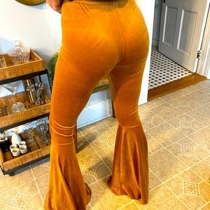 70s velvet flair pants!